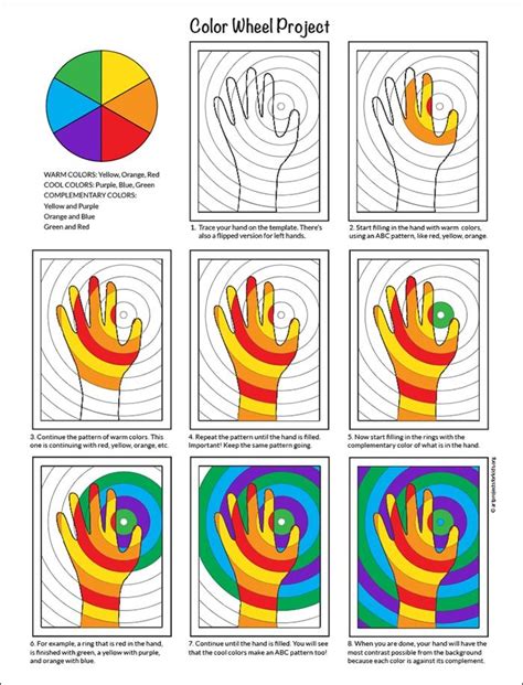 Color Wheel Project to Teach Color Theory in Elementary Art Color ...