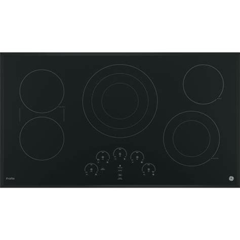 GE Profile Series 36" 5 Burner Electric Cooktop - PP9036DJBB ...