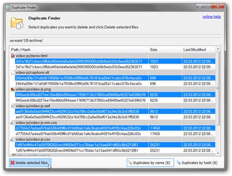 FastGlacier Duplicate Finder. How to find duplicate files on Amazon Glacier. Duplicate Files Finder.