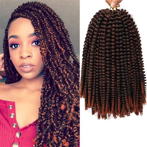 Buy 12 inch Spring Twist Crochet Braids Hair for Butterfly Locs Bomb Twist Crochet Hair Beyond ...