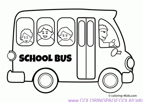 outline image of school bus - Clip Art Library