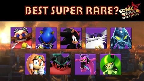 Sonic Forces Speed Battle - Ranking the Super Rare Characters - YouTube