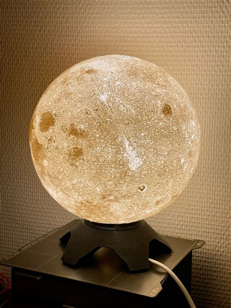Modern base for Moon lamp by vmLOGIC | Download free STL model | Printables.com