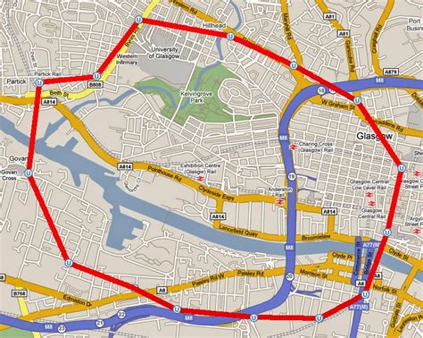 Glasgow Subway Map - Free Printable Maps