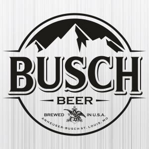 Busch Beer Brewed In Usa Black SVG | Busch Beer Logo PNG | Busch Logo ...