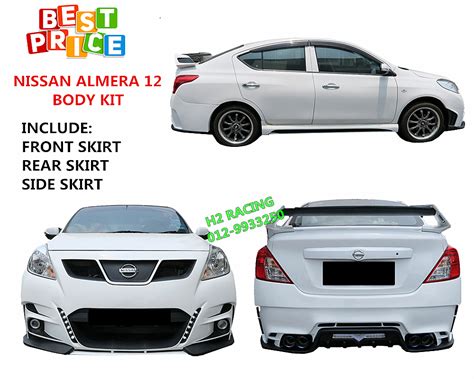 Car Accessories: NISSAN ALMERA 12 BODY KIT SET