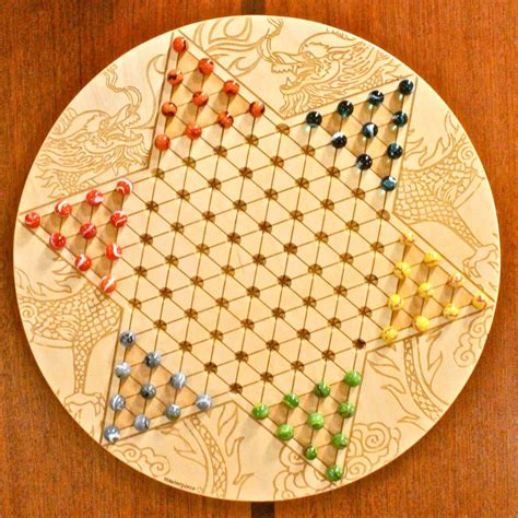 Large Chinese Checkers, Baltic Birch | Masterpiece Laser