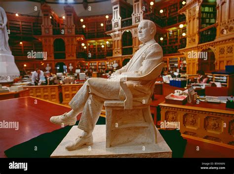 Statue of Lester B. Pearson former Prime Minister of Canada sitting on ...