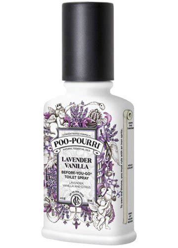 Poo-Pourri Before-You-Go Toilet Spray Bottle, 4 oz, Lavender Vanilla - PERFUME FOR PLEASURE