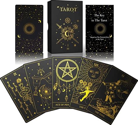 Acelion Rider Waite Tarot Deck Gold Foil Tarot Cards