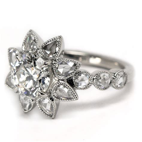 Vintage Inspired Flower Ring — Oliver Smith Jeweler