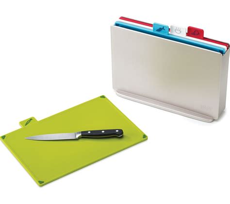 JOSEPH JOSEPH Index Chopping Board Set - Silver, Silver Review - Review Electronics