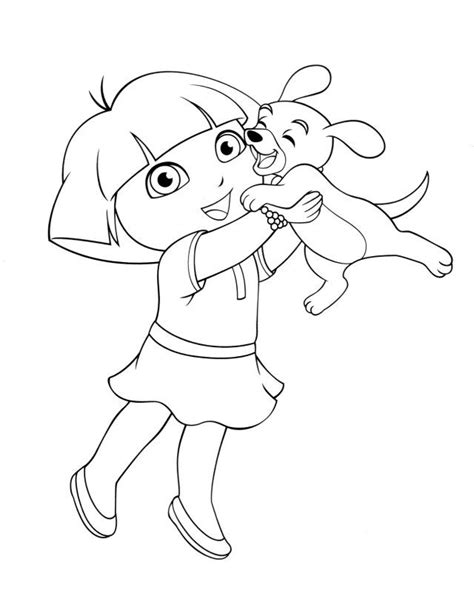 27+ Great Picture of Dora Coloring Page - entitlementtrap.com | Cartoon ...