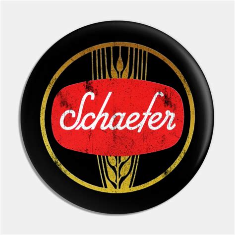 Schaefer Beer Vintage Logo - Beer - Pin | TeePublic