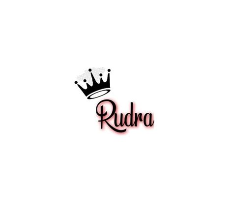 Rudra name wallpaper and dpz with crown and white background | Name ...