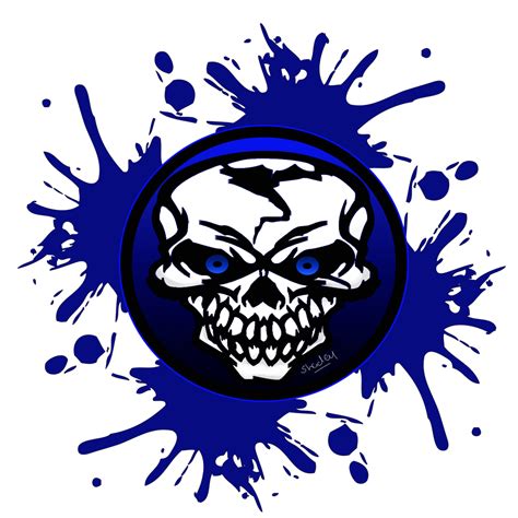 blue skull logo by asm666 on DeviantArt