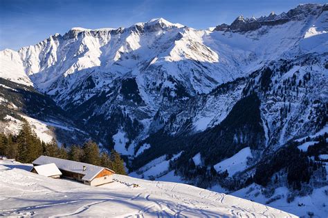 Switzerland Mountain Landscape In Winter Photograph by Matthias Hauser