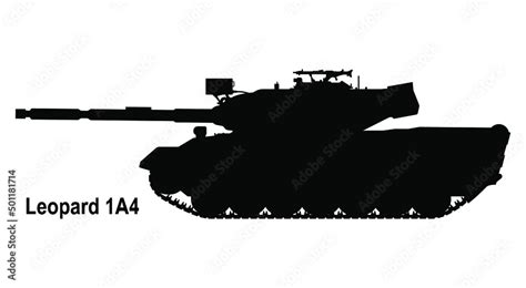 Leopard 1 tank. Leopard tank icon. Retro battle tank Leopard 1A4. Vector illustration. Tank ...