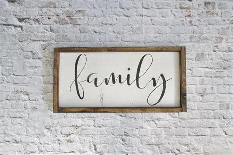 Family Wood Sign. Rustic Signs. Gallery Wall Decor. Farmhouse