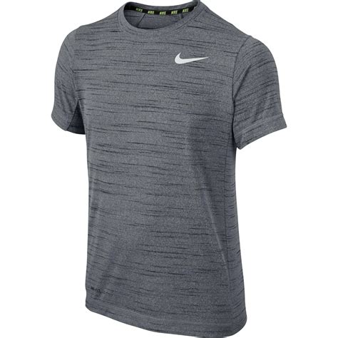 Nike Boys Dri-FIT Cool Training Shirt - Black/Cool Grey - Tennisnuts.com