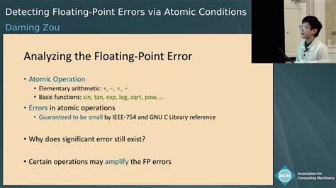 Detecting Floating-Point Errors via Atomic Conditions - YouTube