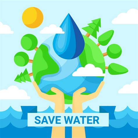 Save Water Poster 194343 Vector Art at Vecteezy