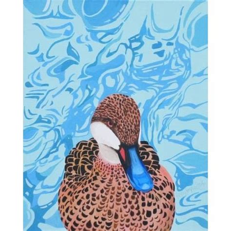 Duck at Regents Park by Hazel Semple @ Mini Gallery - Acrylic Painting | Painting, Acrylic ...