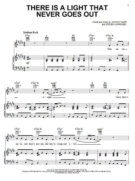 There Is A Light That Never Goes Out | Sheet Music Direct