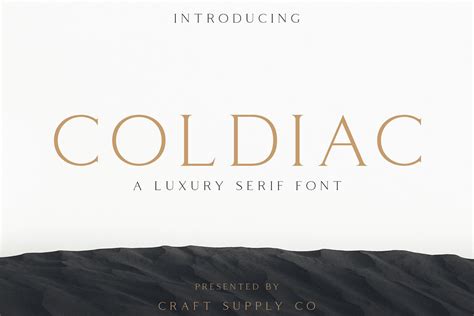 Coldiac - Luxury Serif Font (Free Download) :: Behance