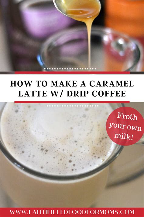 Yes you CAN make a Caramel Latte with Drip Coffee! Save money and treat yourself to this ...