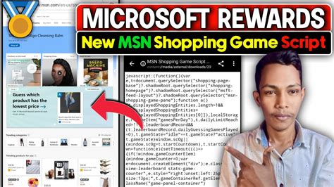 MSN Shopping Game New Script: All Right Answer Earn 100/100 Points | Microsoft Rewards 💥 - YouTube