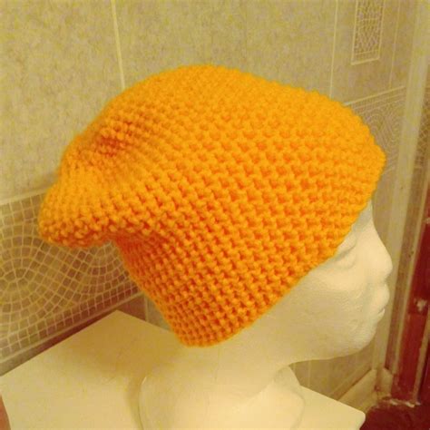 Yellow beanie hat by CarriesBigBeads, Activewear on iCraftGifts.com