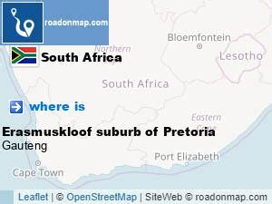 Where is Erasmuskloof suburb of Pretoria City of Tshwane, Gauteng South Africa