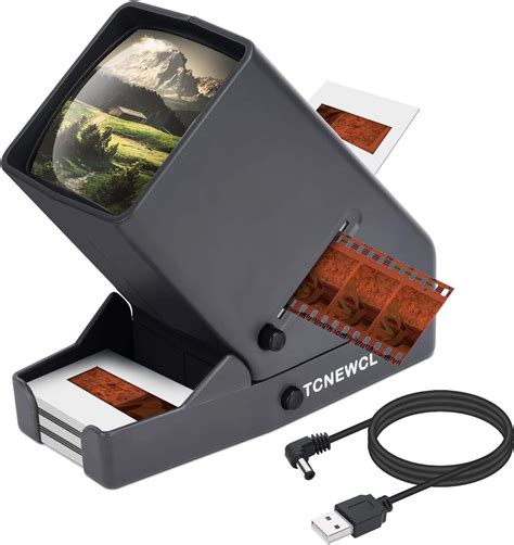 35mm Slide and Film Viewer, 3X Magnification and LED Lighted ...