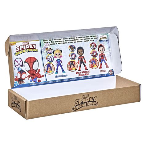 Buy Hasbro Marvel Spidey and His Amazing Friends Hero Reveal Multipack With Mask-Flip Feature ...