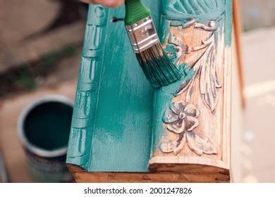 Process Painting Wooden Dresser Drawer Table Stock Photo 2001247826 ...