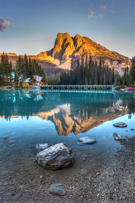 Emerald Lake Sunset Photograph by Pierre Leclerc Photography - Fine Art America