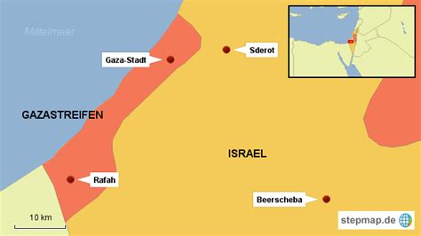 StepMap - Nahost-Konflikt - Landkarte für Welt