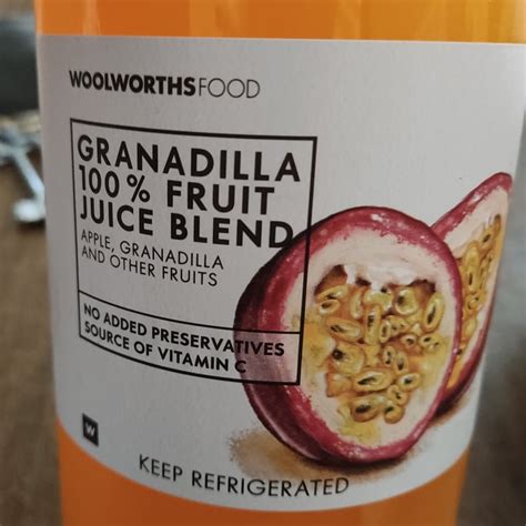 Woolworths Food granadilla 100% fruit juice blend Reviews | abillion