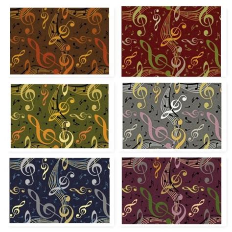 Joy Virtuoso Music Notes 1573 - Area Rug Custom Sizes & Shapes