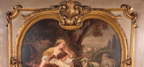 Pair Italian Rococo paintings | www.ClaudiaCollections.com