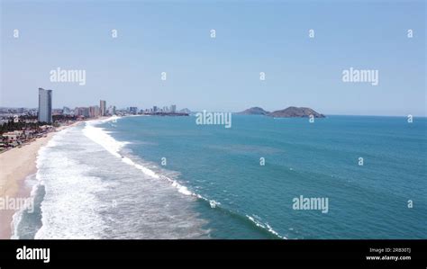 PHOTOGRAPHY WITH DRONE ON THE BEACH OF SINALOA MEXICO Stock Photo - Alamy