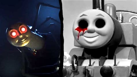 THOMAS THE TANK ENGINE.EXE?! REACTING TO THE CREEPIEST AND SCARIEST THOMAS HORROR ANIMATIONS ...