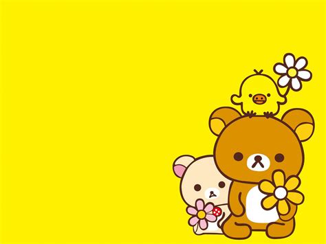 Easily Bear Animal Backgrounds Animals Cartoon Yellow PPT | Rilakkuma, Bear vector, Bear stuffed ...