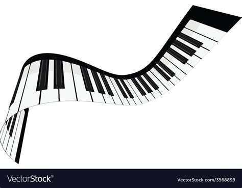 Piano keys Royalty Free Vector Image - VectorStock