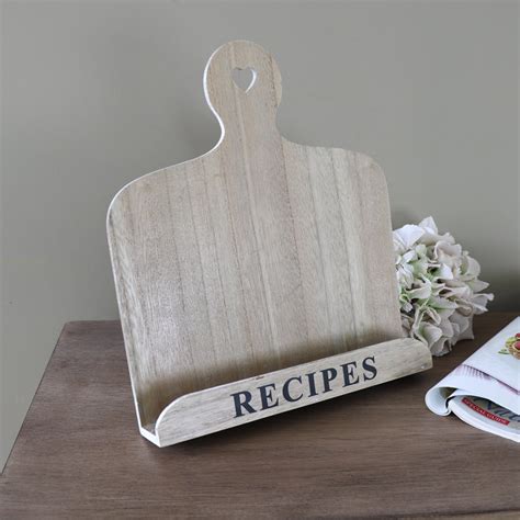 Country Kitchen Wooden Recipe Book Holder - Melody Maison®