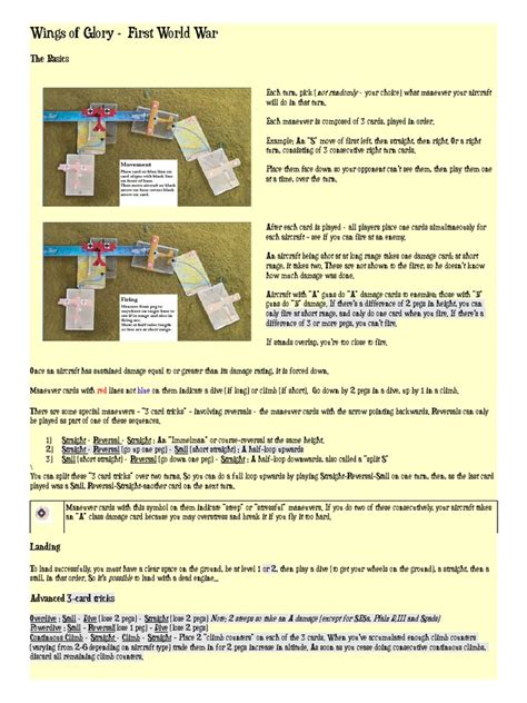 Wings of Glory Simplified Altitude Rules | PDF | Aviation | Unrest