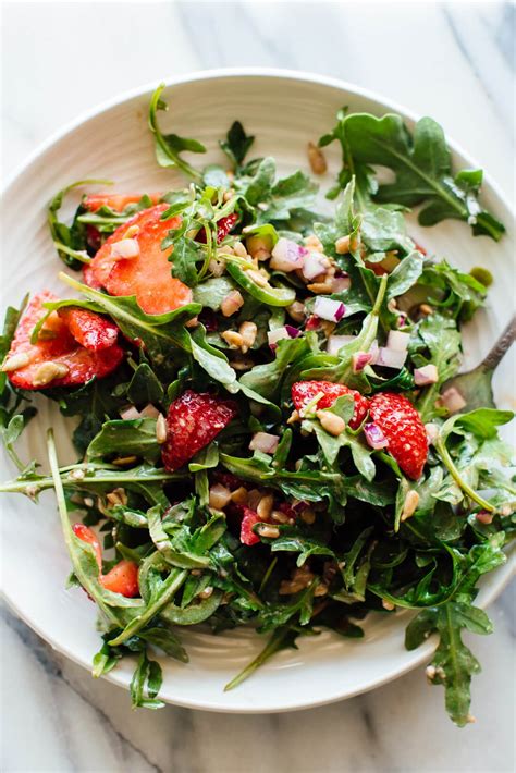 Strawberry Arugula Salad Recipe with Balsamic Vinaigrette - Cookie and Kate