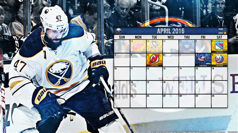 Sabres Schedule Printable