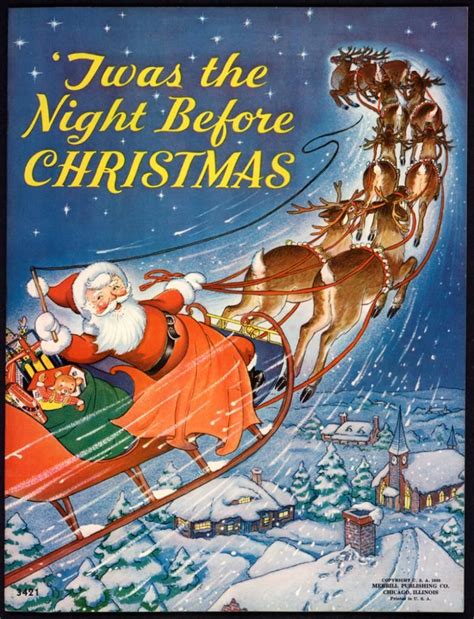 "'Twas the Night Before Christmas" #3421 Merrill 1938 by Milo Winter (2451) | The night before ...